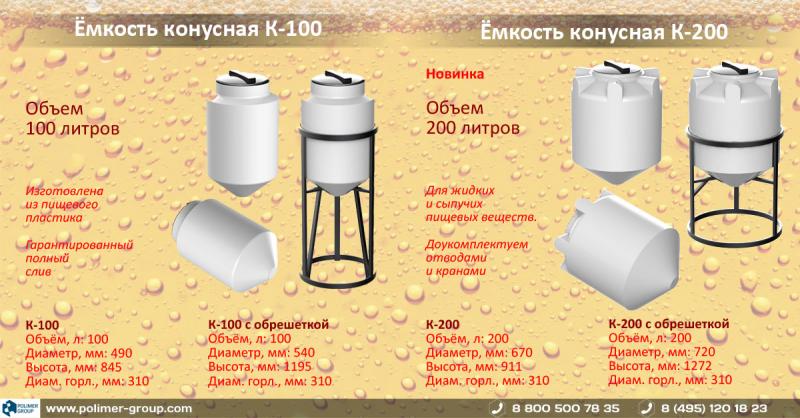 фото для новости Пополнение ассортимента конусных емкостей серии К