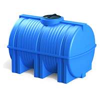 анонс горизонтальная емкость G 3000 литров - синяя фото 1