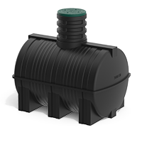 анонс подземная емкость D 3000 литров с зеленой крышкой