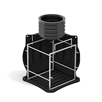 Анонс Колодец КС-5М с каркасом, с дополнительной секцией D780 без крышки