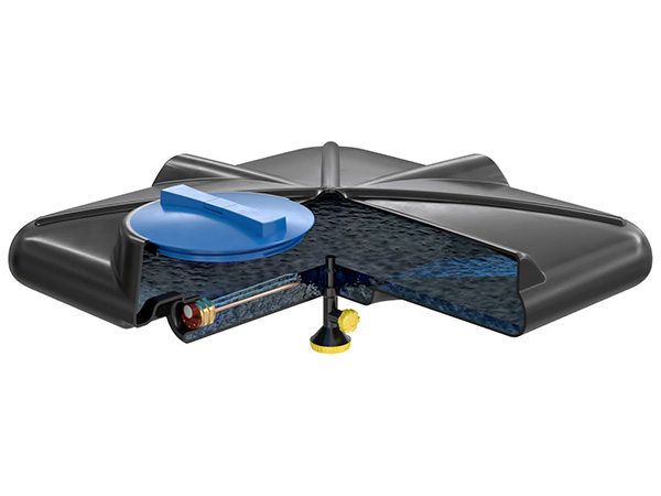 душ с пластиковым баком