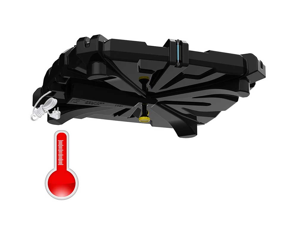 Компактный бак для душа на 110 литров