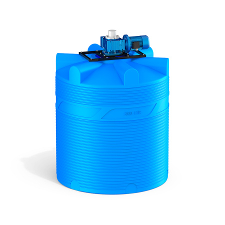 Емкость V 3000 литров с мешалкой для вязких жидкостей фото 1