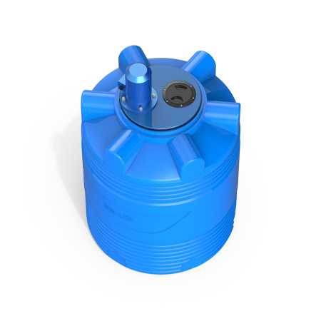 Емкость V 300 литров с турбинной мешалкой фото сверху