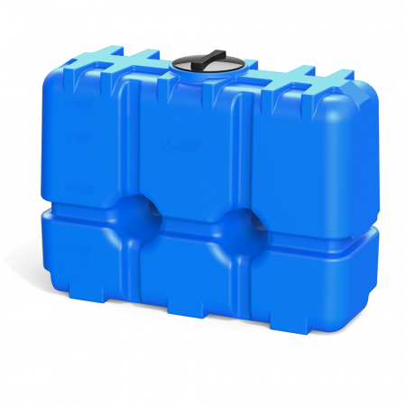 Бак прямоугольный R 2000 литров синий цвет фото 1