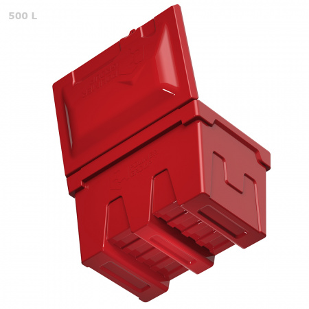 Ящик для соли, реагентов 500 литров - вид снизу фото 2