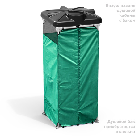 Бак душевой «РОСА» 130 литров с подогревом - на душевой кабине