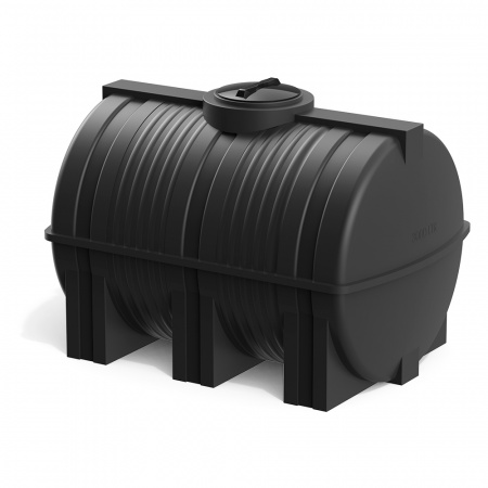Горизонтальная емкость G 3000 литров черная фото 2