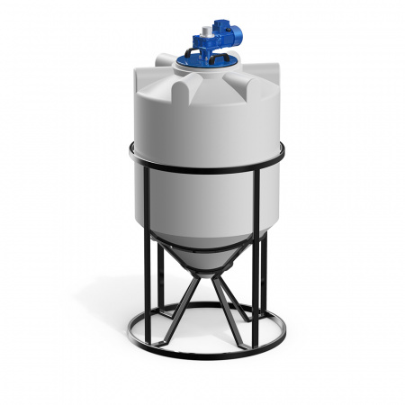 Емкость K 500 литров с лопастной мешалкой фото 1