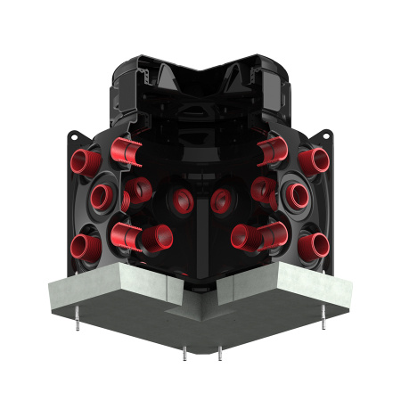 Колодец КН 1000x1000 H1000 с крышкой D780 мм фото в разрез анкерение трубы