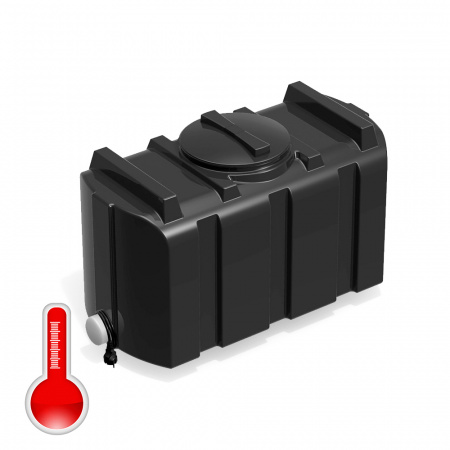 душевой бак R 200 литров с подогревом черный - фото 2