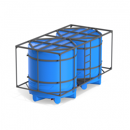 Кассета двойная с емкостями V 5000 стандарт вид вверх дном