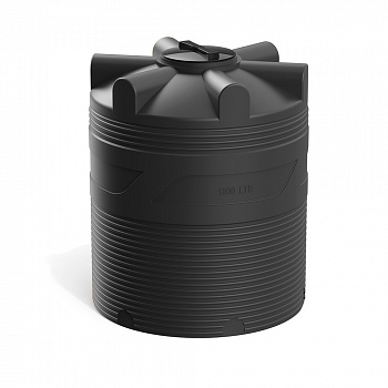 Анонс - Емкость V 1000 литров цвет черный