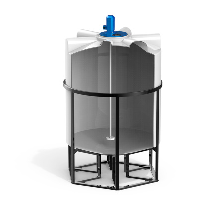 Емкость K 3000 литров с турбинной мешалкой Микс DSL фото в разрез