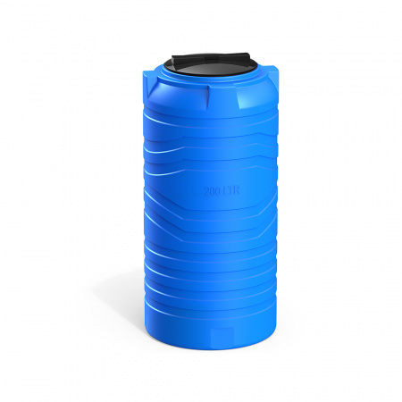 Узкая тонкая емкость N 200 литров цвет синий