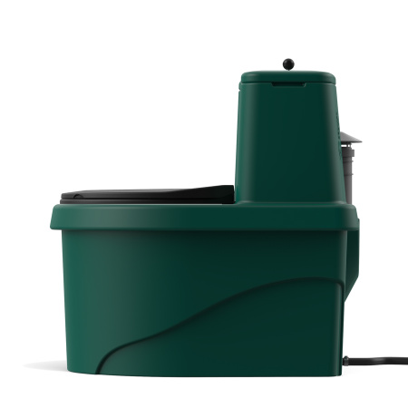 Торфяной биотуалет РОСА зелёного цвета фото 3