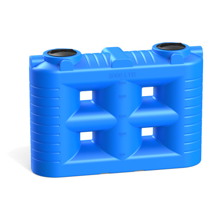 Бак SN 3000 литров синий цвет вид сбоку