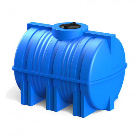 Горизонтальная емкость G 2000 литров цвет синий фото 1