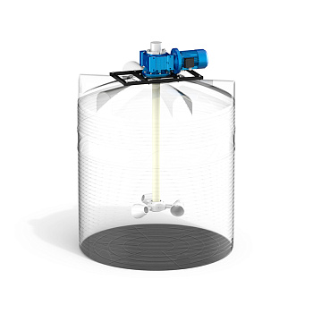 Емкость V 3000 с мешалкой для вязких жидкостей до 1000 мПа*с