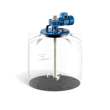 Емкость V 200 литров с мешалкой для вязких жидкостей фото с габаритами 