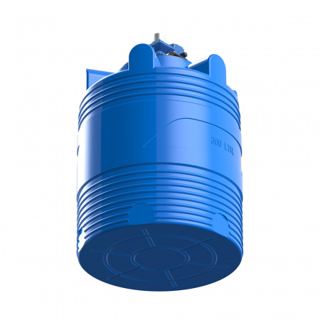 Емкость V 300 литров с лопастной мешалкой вид снизу - фото 5