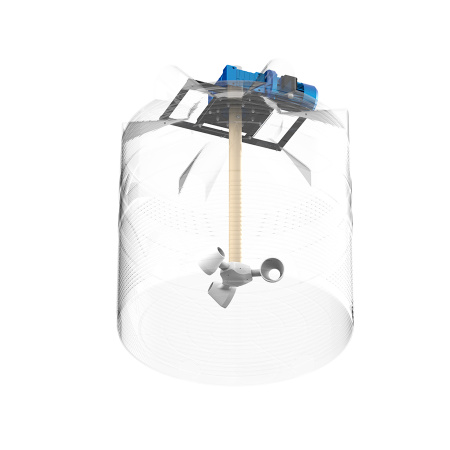 Емкость V 2000 литров с мешалкой для вязких жидкостей фото 3 в рентген