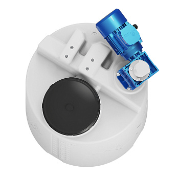 Емкость CDT-100 литров с лопастной мешалкой с крышкой с клапаном