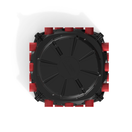 Колодец КН 1000 H1000 с крышкой D 780 мм  вид сверху