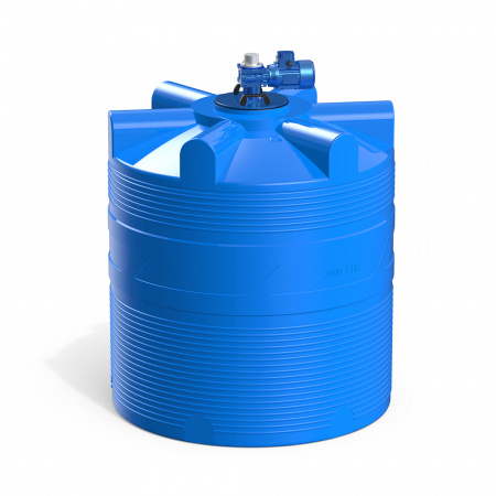 Емкость V 2000 литров с лопастной мешалкой фото 4