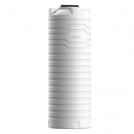 Узкая тонкая емкость N 700 литров вид сбоку цвет белый