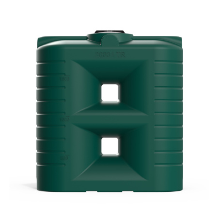 Бак SN 2000 литров цвет зелёный вид прямо 2