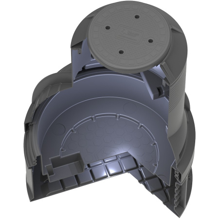 Колодец КС-7 H1800 мм с крышкой D 560 мм - фото 9