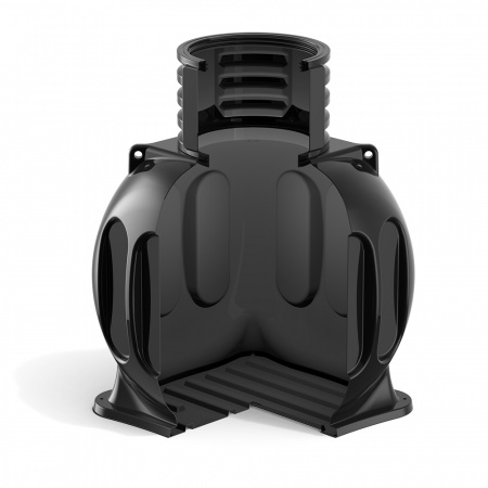 Колодец КС-5 с горловиной D780 мм и крышкой D780 в разрезе 2