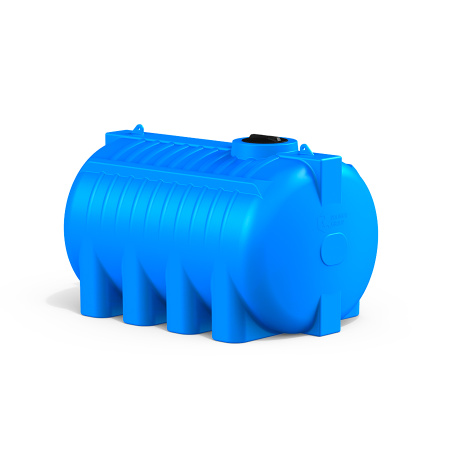 Горизонтальная емкость G 8000 литров цвет синий фото вид спереди 1