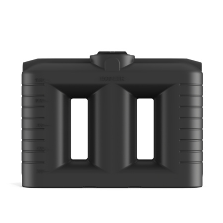 Бак SN 1500 литров цвет черный вид спереди