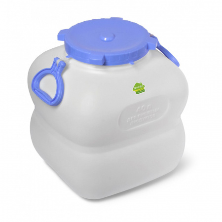 Бидон (фляга) 40 литров цвет белый фото 1