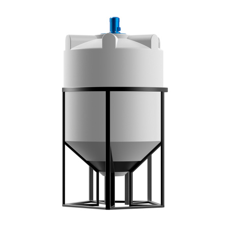 Емкость K 2000 литров с турбинной мешалкой Микс DSL фото сбоку