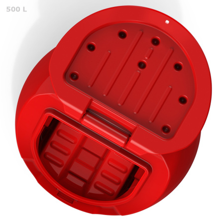 Ящик для соли, реагентов 500 литров PREMIUM с открытой крышкой вид сверху
