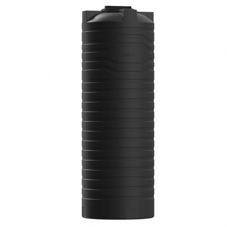 Узкая тонкая емкость N 1000 литров вид сбоку цвет чёрный