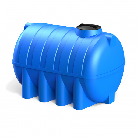 Горизонтальная емкость G 2500 литров - синяя фото 1