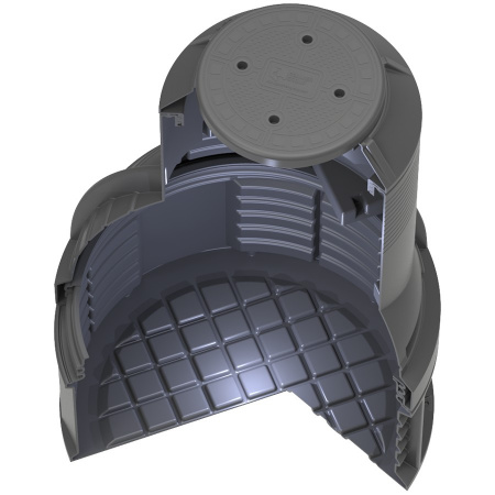 Колодец КС-7 H1800 мм с крышкой D 560 мм - фото 21