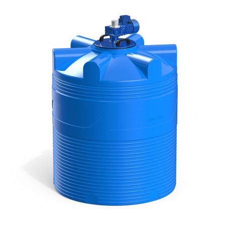 Емкость V 1000 литров с лопастной мешалкой в разрезе фото 4