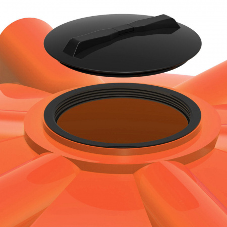 Резьбовая крышка на емкости V 9000 КАС