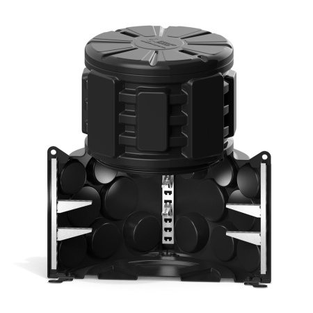 Колодец КН 1000 H1300 с крышкой D 780 мм, модификация с предустановленными кабельными стойками