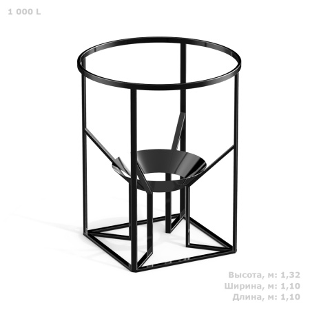 Обрешетка для К 1000 литров фото с габаритами