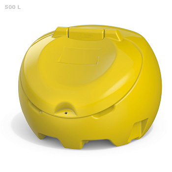 Желтый Ящик для песка красный 500 литров PREMIUM
