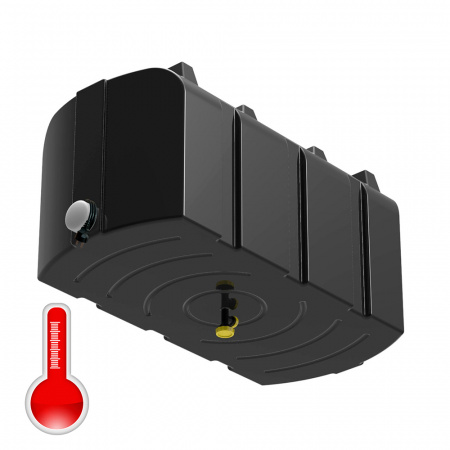 душевой бак R 300 литров с подогревом черный - фото 1