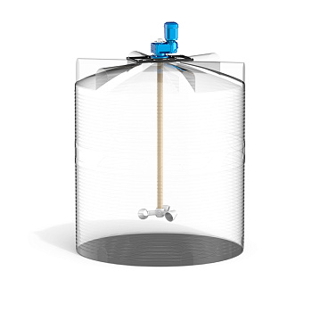 Емкость V 10000 с мешалкой для вязких жидкостей до 8000 мПа*с