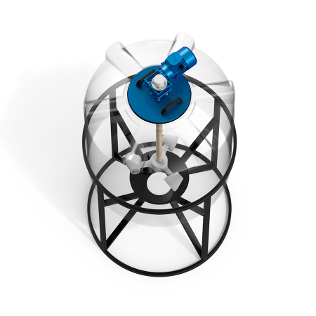 Емкость K 500 литров с мешалкой для вязких жидкостей фото в разрез 1