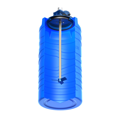 Емкость N 200 литров с лопастной мешалкой фото в разрез 2